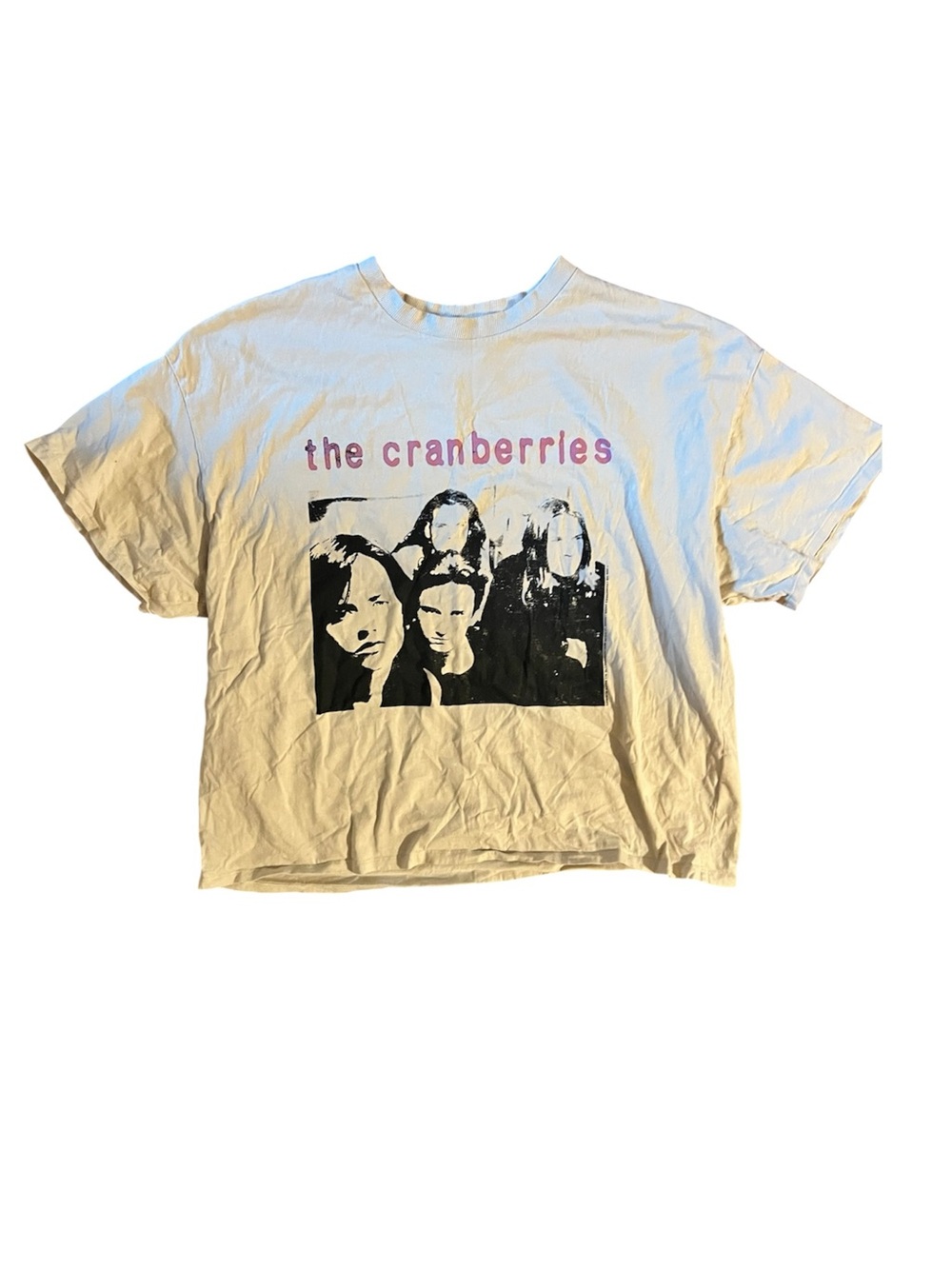 CRANBERRIES Divided Crewneck Tee with band photo L
